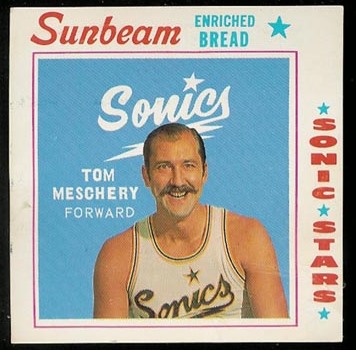 1969-70 Sunbeam Bread Seattle Sonics 09 Tom Meschery